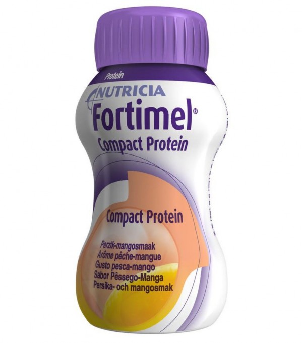 Fortimel Compact Protein Pêssego/Manga - 125ml (x4 unidades)