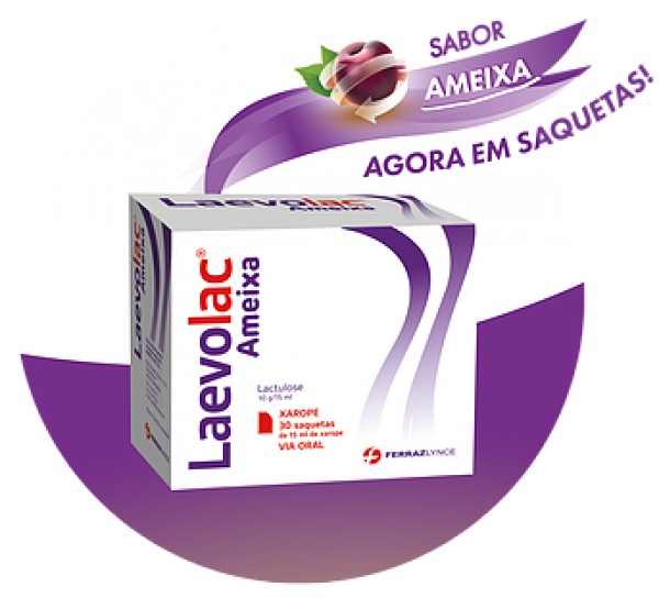Laevolac Ameixa 30 saquetas
