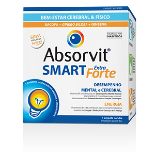 Absorvit Smart Ampolas Extra Forte - 10ml (x20 unidades)