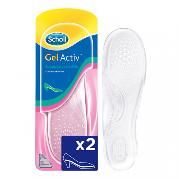 Scholl Gelactiv Palmilha Salto Alto  (x2 unidades)