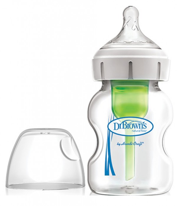Dr Browns Options Biberão Largo Vidro Tetina Silicone - 150ml