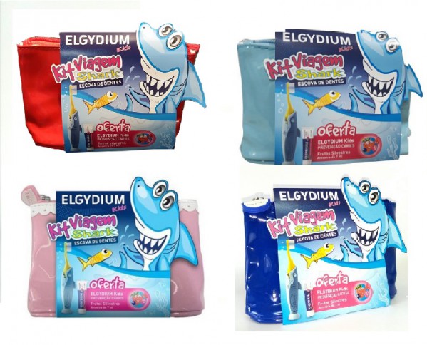 Elgydium Escova Kids Shark + Oferta Pasta Frutos silvestres - 7ml Elgydium Escova Kids Shark + Oferta Pasta Frutos silvestres - 7ml