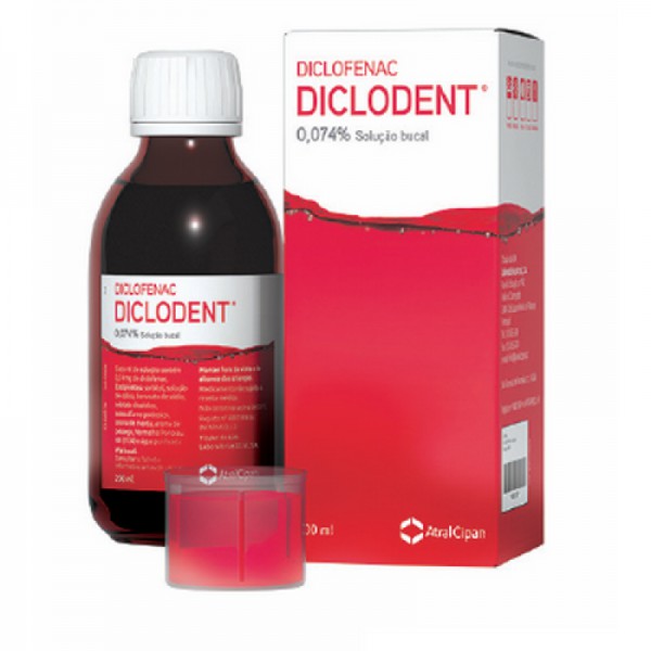 Diclodent 0,074 % Solução Bucal, 0,74mg/mL X 100mL