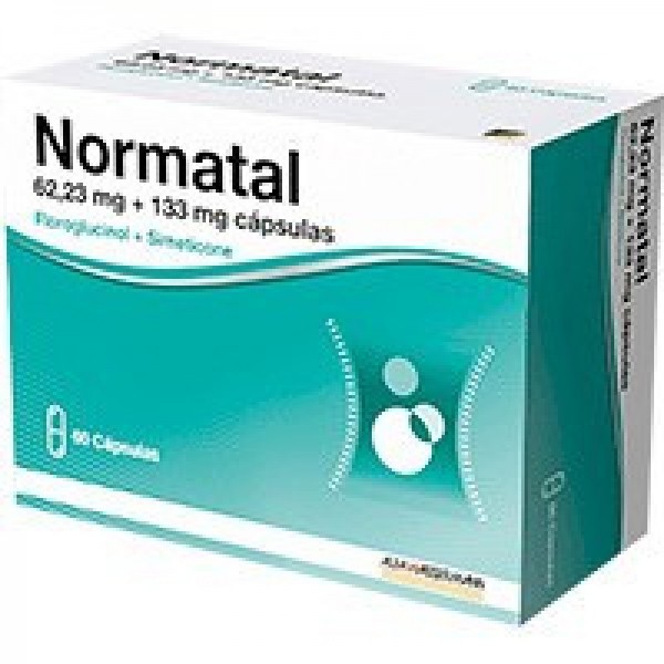 Normatal, 62,23/133 mg (x60 cápsulas)