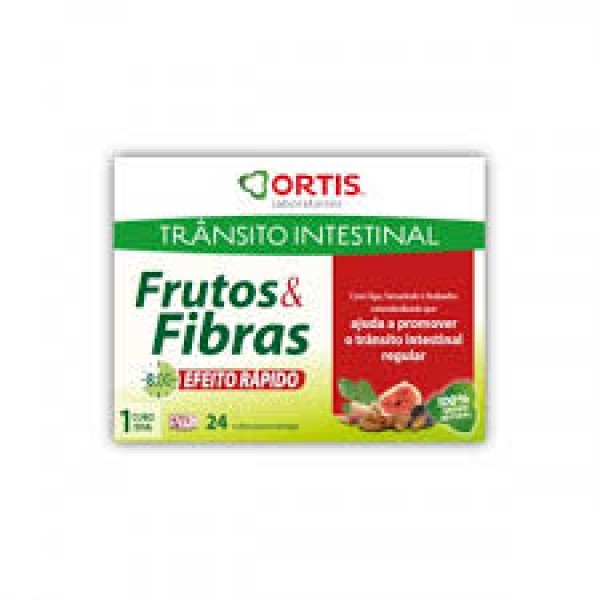Frutos e Fibras Efeito Rapido Comprimidos (x 24 unidades)