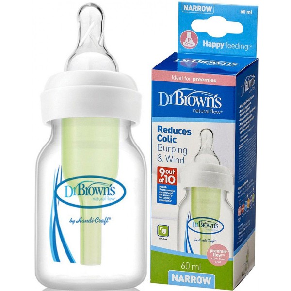 Dr Browns Options Biberão Estreito Tetina Silicone - 60ml