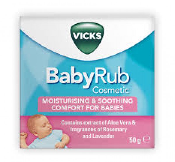 Vicks BabyRub Pomada Hidratante Calmante - 50g