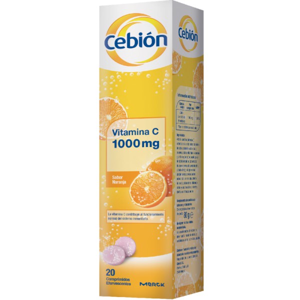 Cebion comprimidos efervescentes Laranja (x20 unidades)