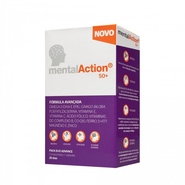 Mentalaction 50+  Comprimidos (x30 unidades) + Cápsulas (x30 unidades)