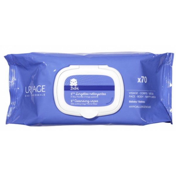 Uriage Bebé 1º Toalhete Limpeza  (x70 unidades)