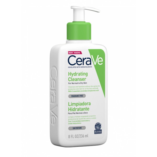 Cerave Cleanser Hydrating Limpeza Facial - 236ml