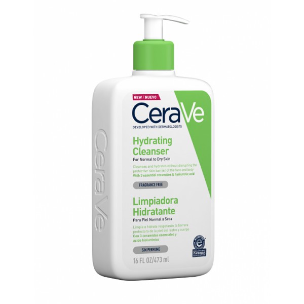Cerave Cleanser Hydrating Limpeza Facial - 473ml