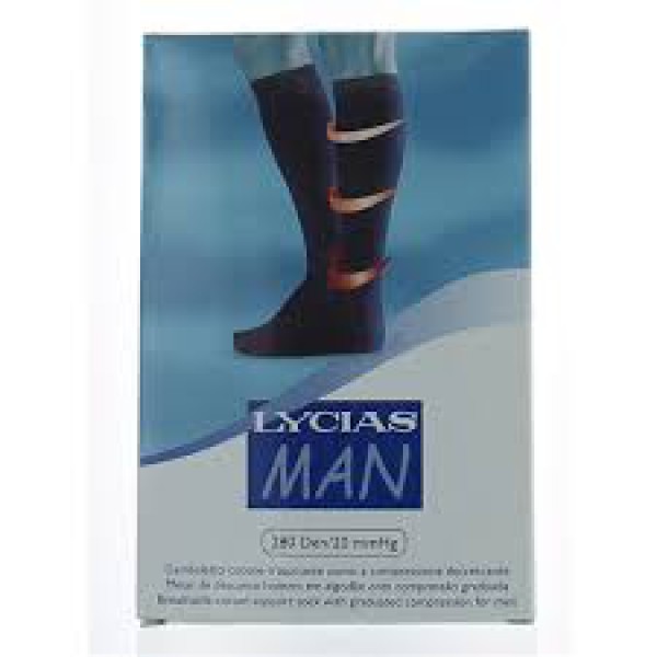 Lycias Man Meia _Tamanho 3_Cor Preto