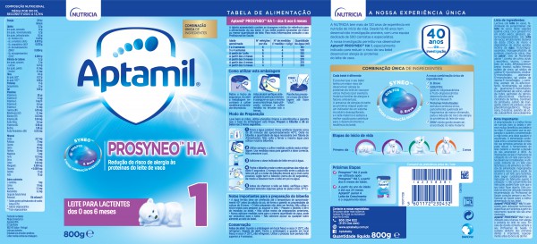 Aptamil Prosyneo HA 1 Leite Lactentes - 800g
