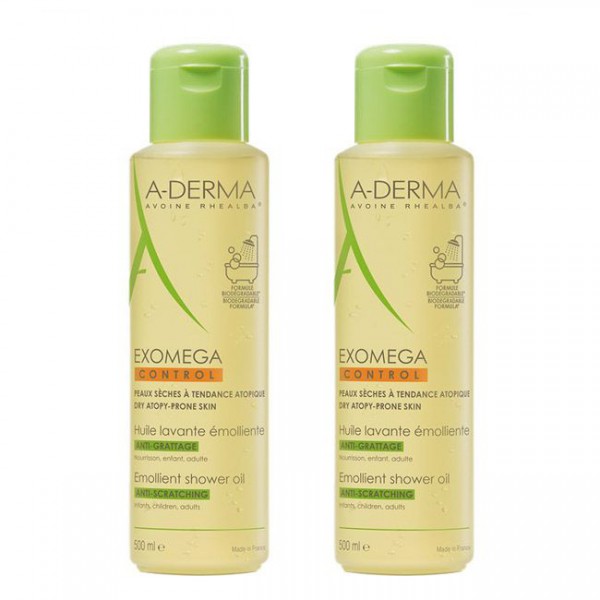 A-Derma Exomega Control Óleo Duche - 500ml (DUO)