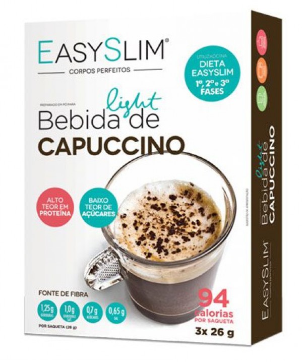 Easyslim Saquetas Bebida Cappucino - 26g (x3 unidades)