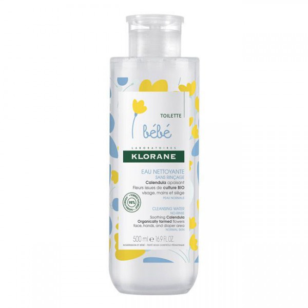 Klorane Bebé Água Micelar Limpeza Calêndula - 500ml
