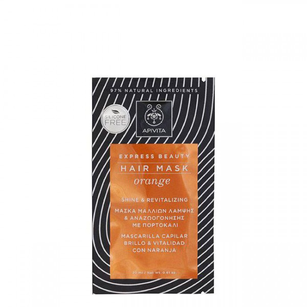 Apivita Express Beauty Máscara Cabelo Brilhante Revitalizante - 20ml