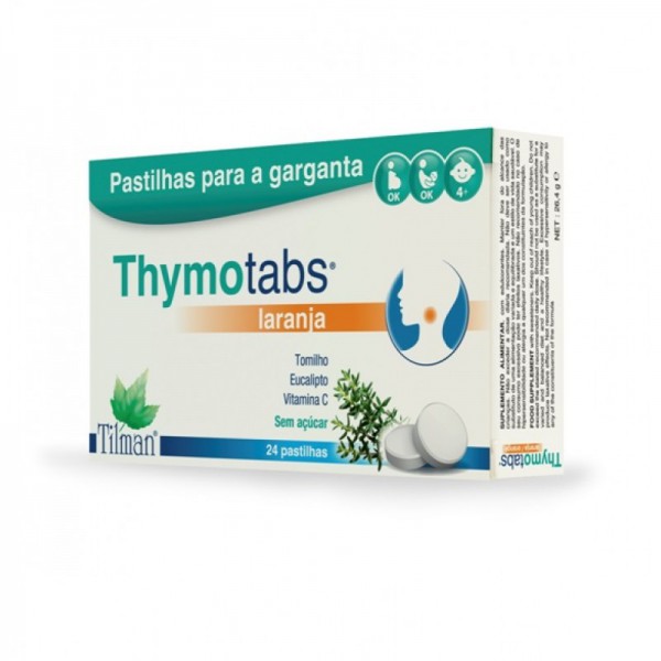 Tilman Thymotabs Laranja Pastilhas Garganta X24 Tilman Thymotabs Laranja Pastilhas Garganta X24
