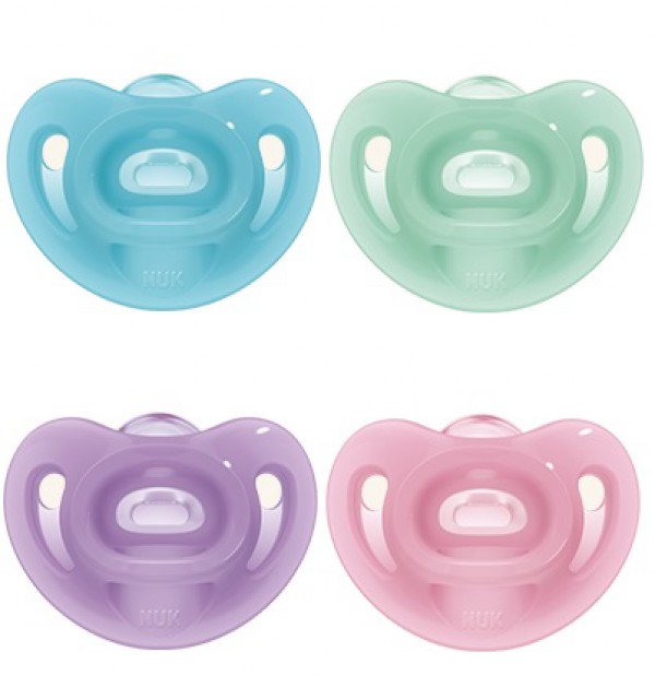 Nuk Sensitive Chupeta Silicone Tamanho 1  0-6 meses (x2 unidades)